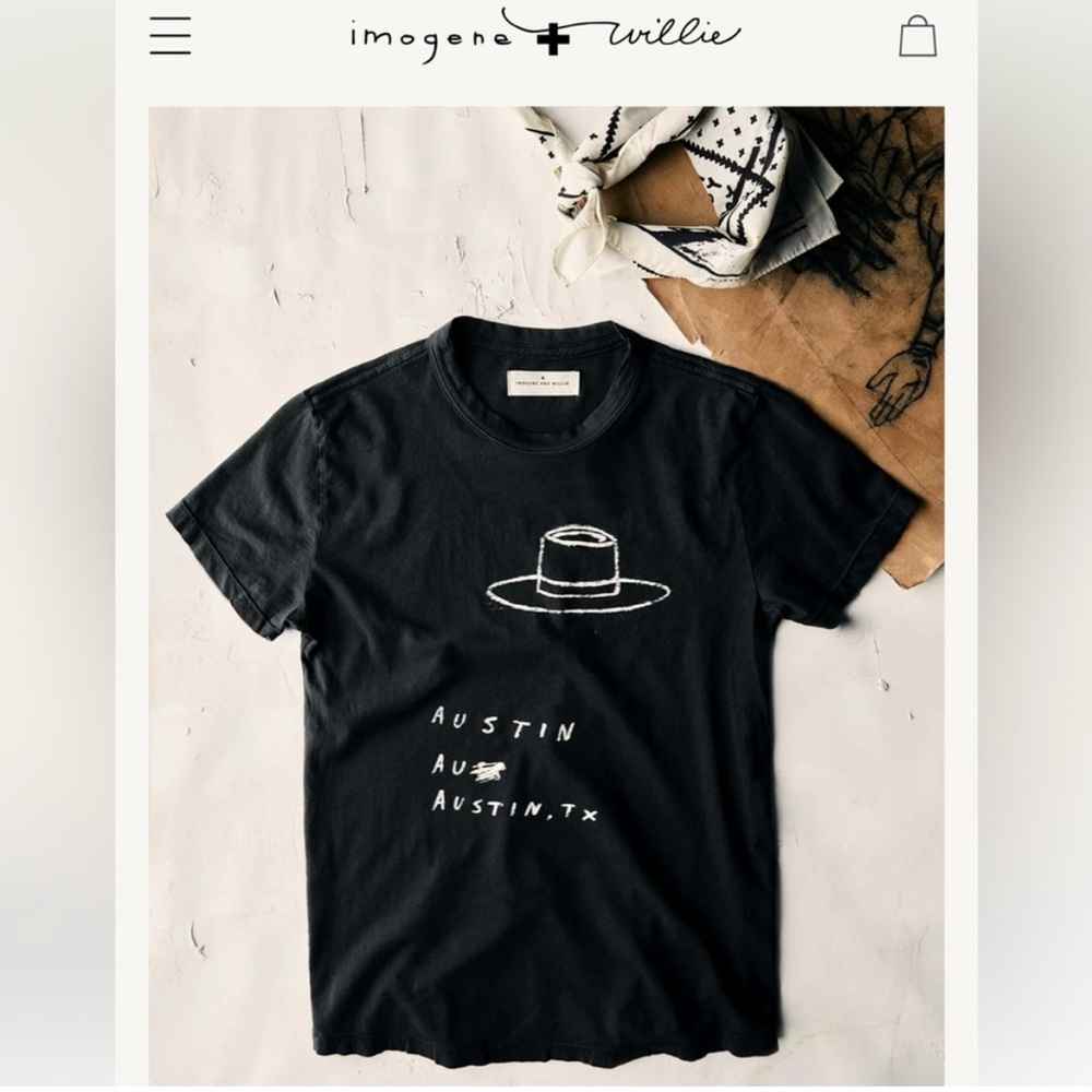 Imogene + Willie - Austin Texas - Black Short Sleeve Tee